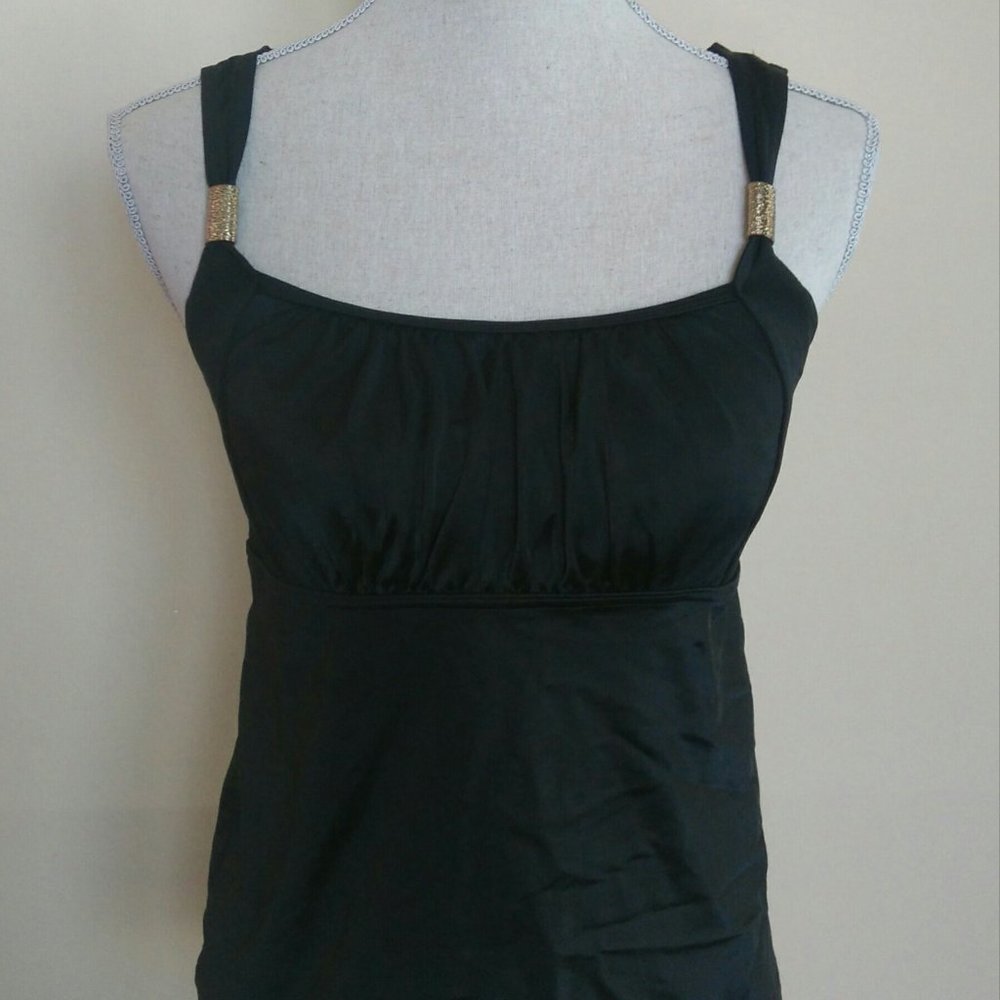 Land’s End Empire Waist Swim Top 10P EUC